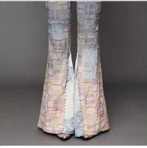 ISO!!!! Free People Patchwotk Flares - Picture 2 of 2